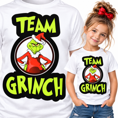 KOSZULKA DZIECIĘCA ŚWIĄTECZNA TEAM GRINCH